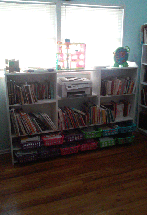 Organizing Office - Bookshelf After
